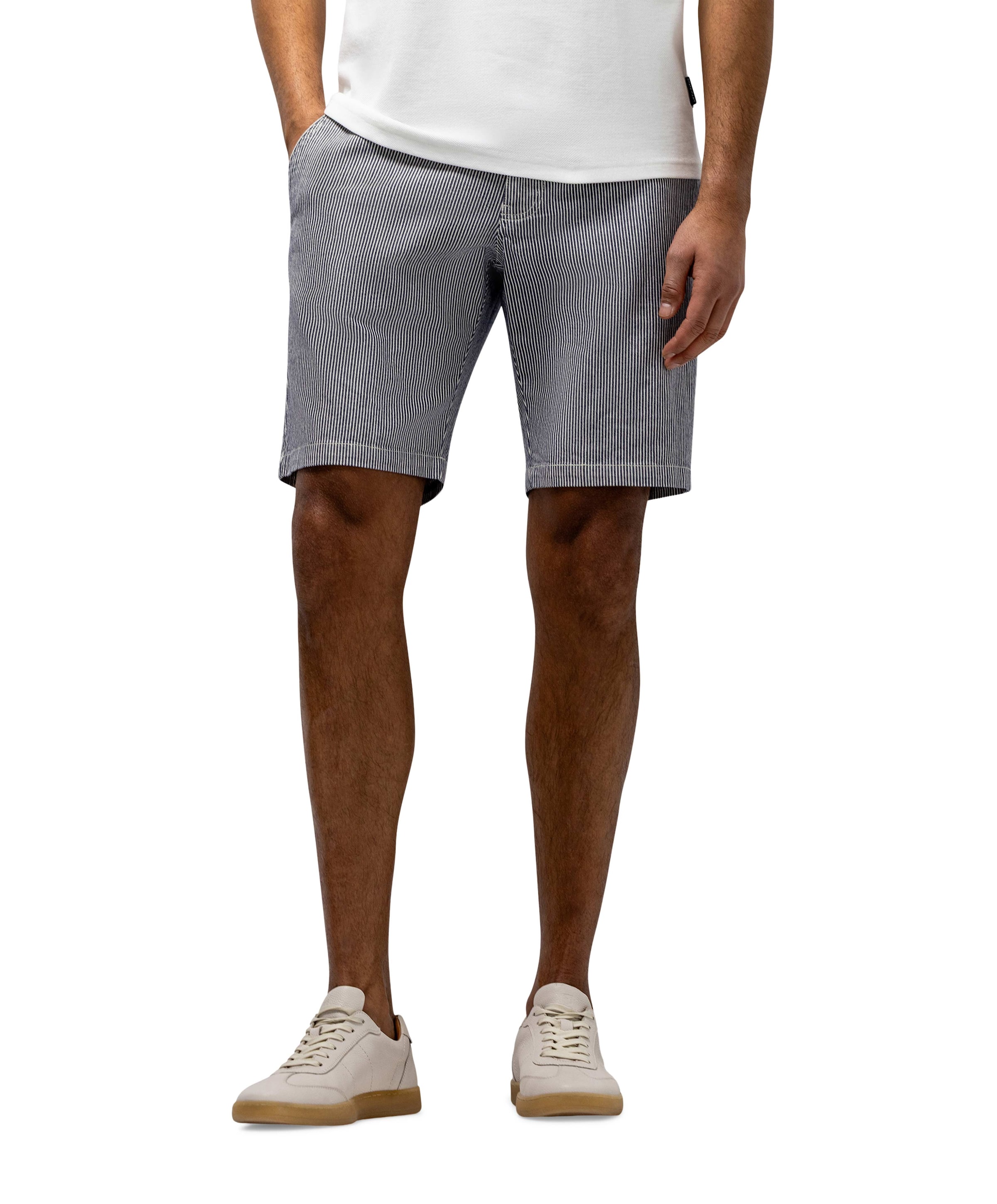 Bermuda Striped heren korte broek blauw