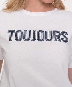 Dames t-shirt ecru