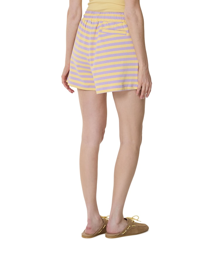 Jess Striped Sweatshorts dames korte broek geel