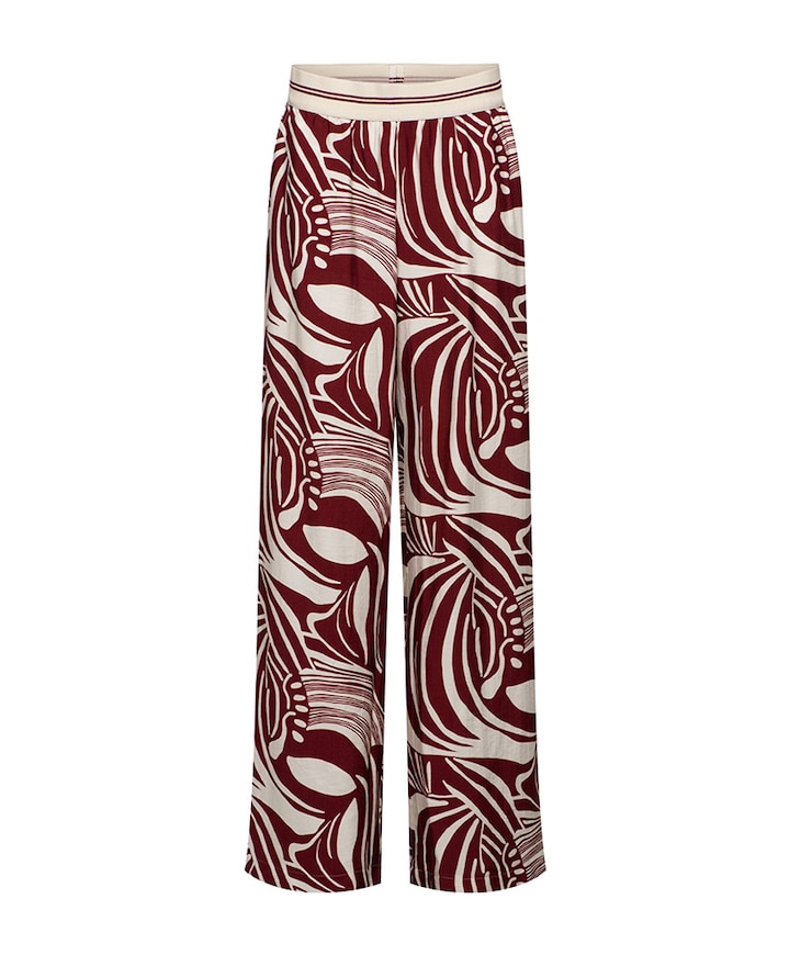 NESSY WEAVE dames broek rood