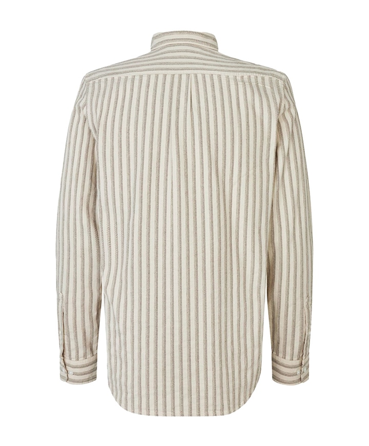 Heren overhemd lange mouw wit