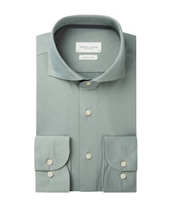 Heren overhemd lange mouw groen