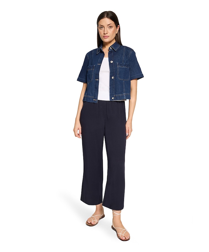 Dames blouse blauw