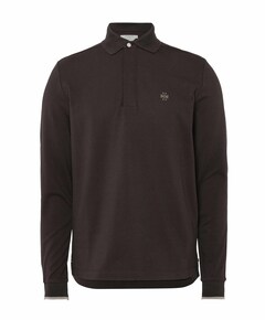 Heren polo bruin