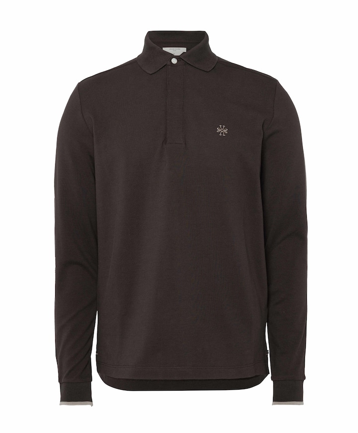 Heren polo bruin