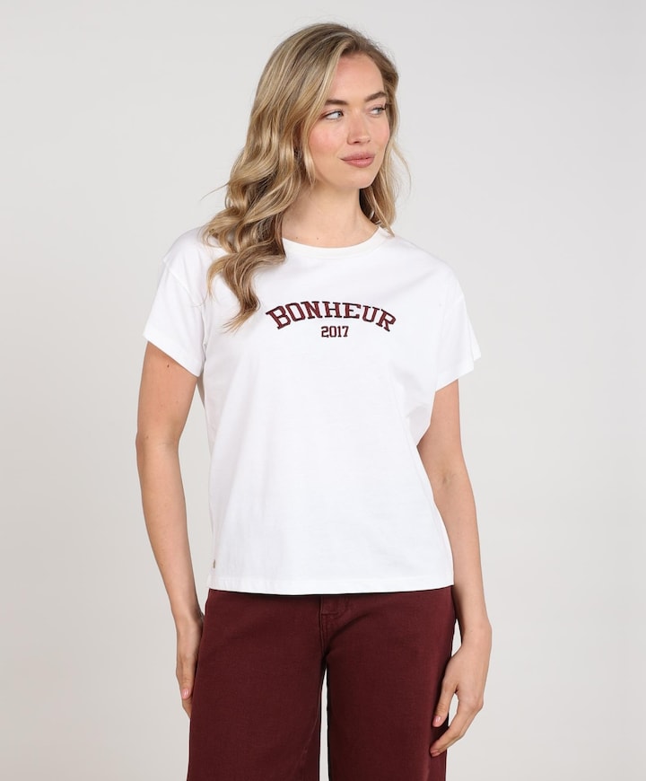 Dames T-shirt ecru