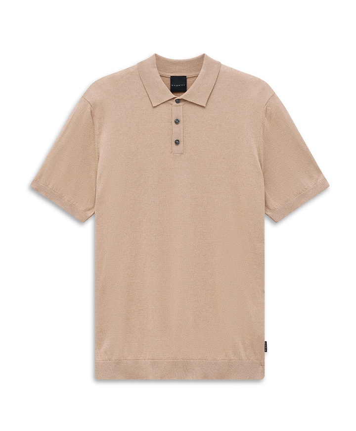 Heren polo beige