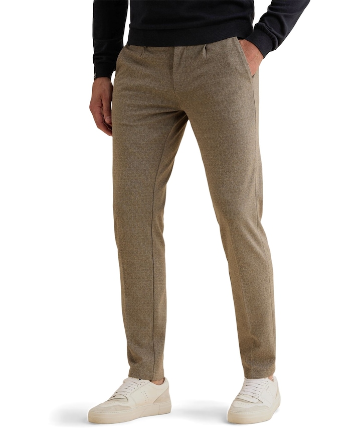 V11 CHINO PRINTED STRUCTURE heren broek grijs