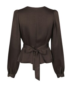 Dames blouse bruin