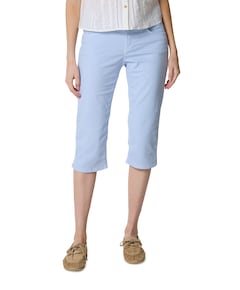 5-Pocket Slim dames capri broek blauw