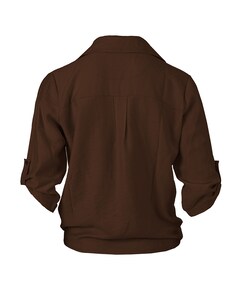 Dames blouse bruin
