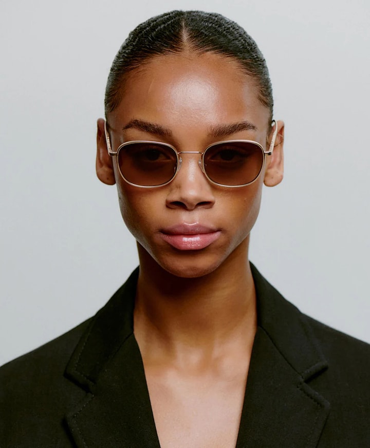 Uniseks zonnebril goud