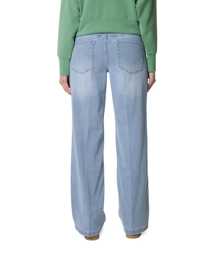 Colette & Belt White Bleach dames jeans blauw