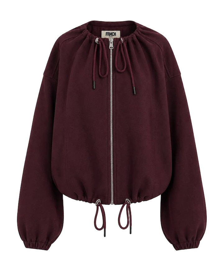 Dames vest bordeaux
