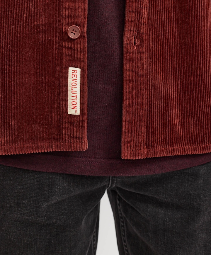 Heren overshirt rood
