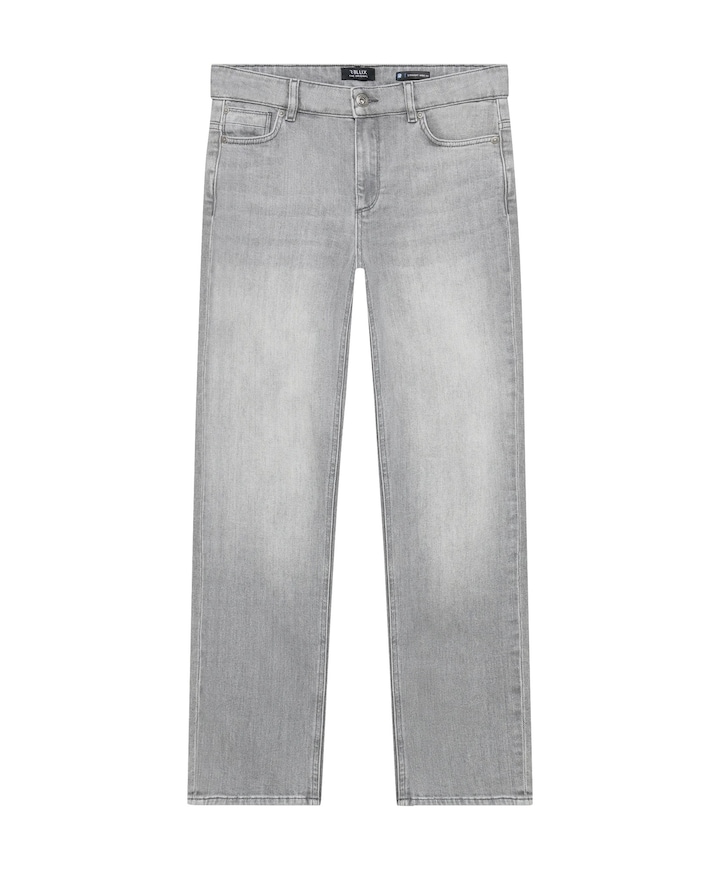 Straight Wide Fit jongens jeans grijs