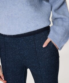 Jenny Flared Luxury dames broek blauw