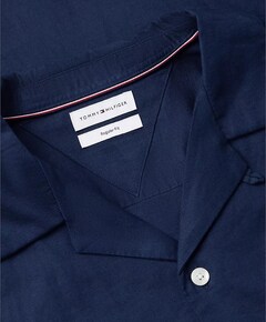 Heren overhemd korte mouw blauw