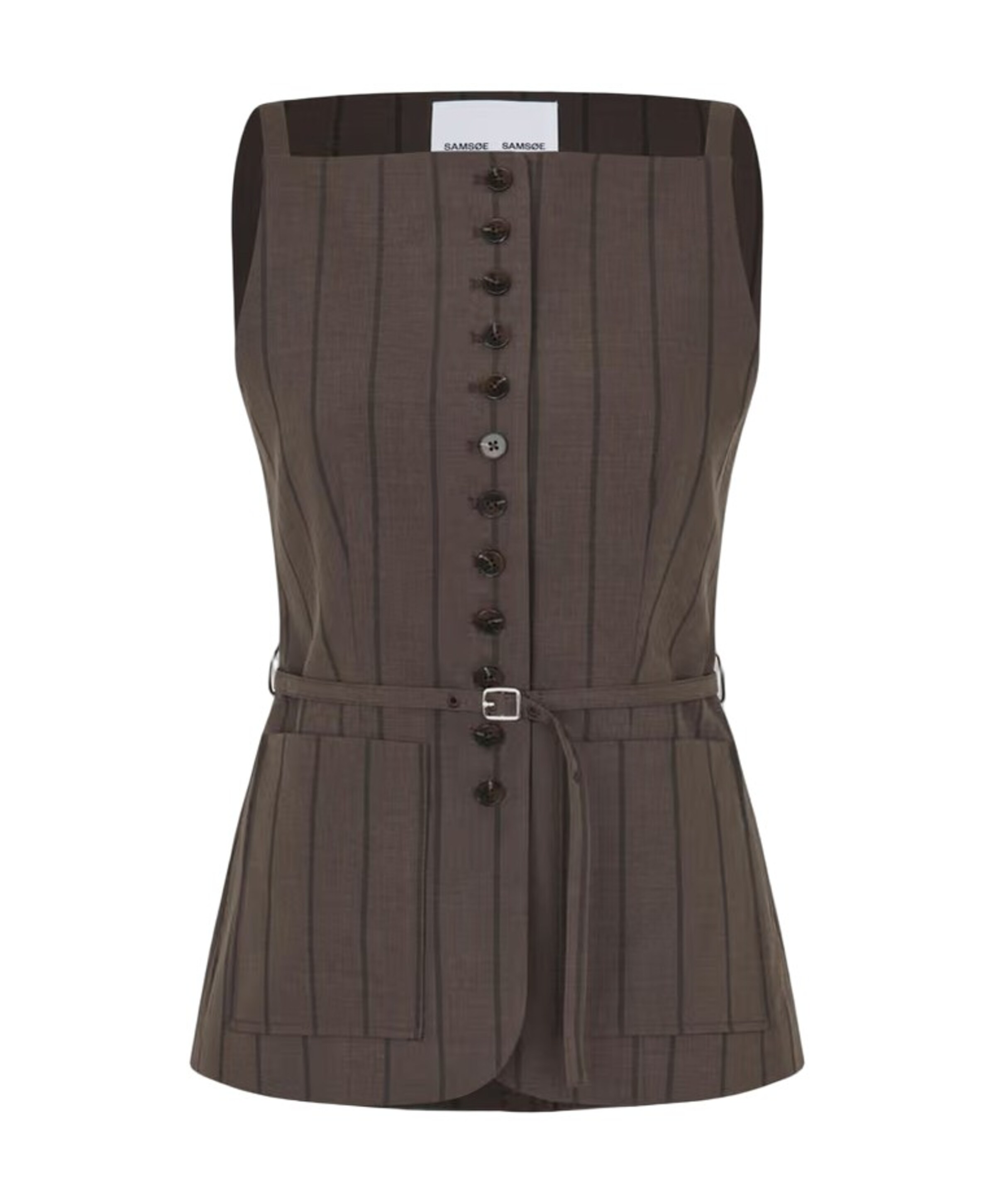 Dames gilet bruin
