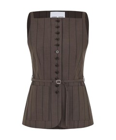 Dames gilet bruin