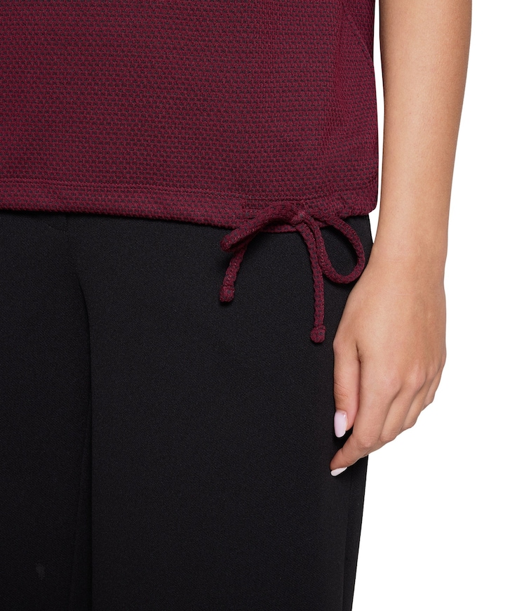 Dames T-shirt bordeaux
