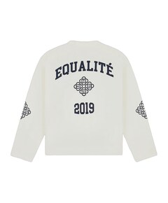 Uniseks longsleeve ecru