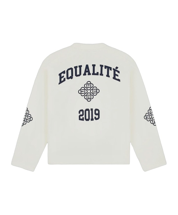 Uniseks longsleeve ecru