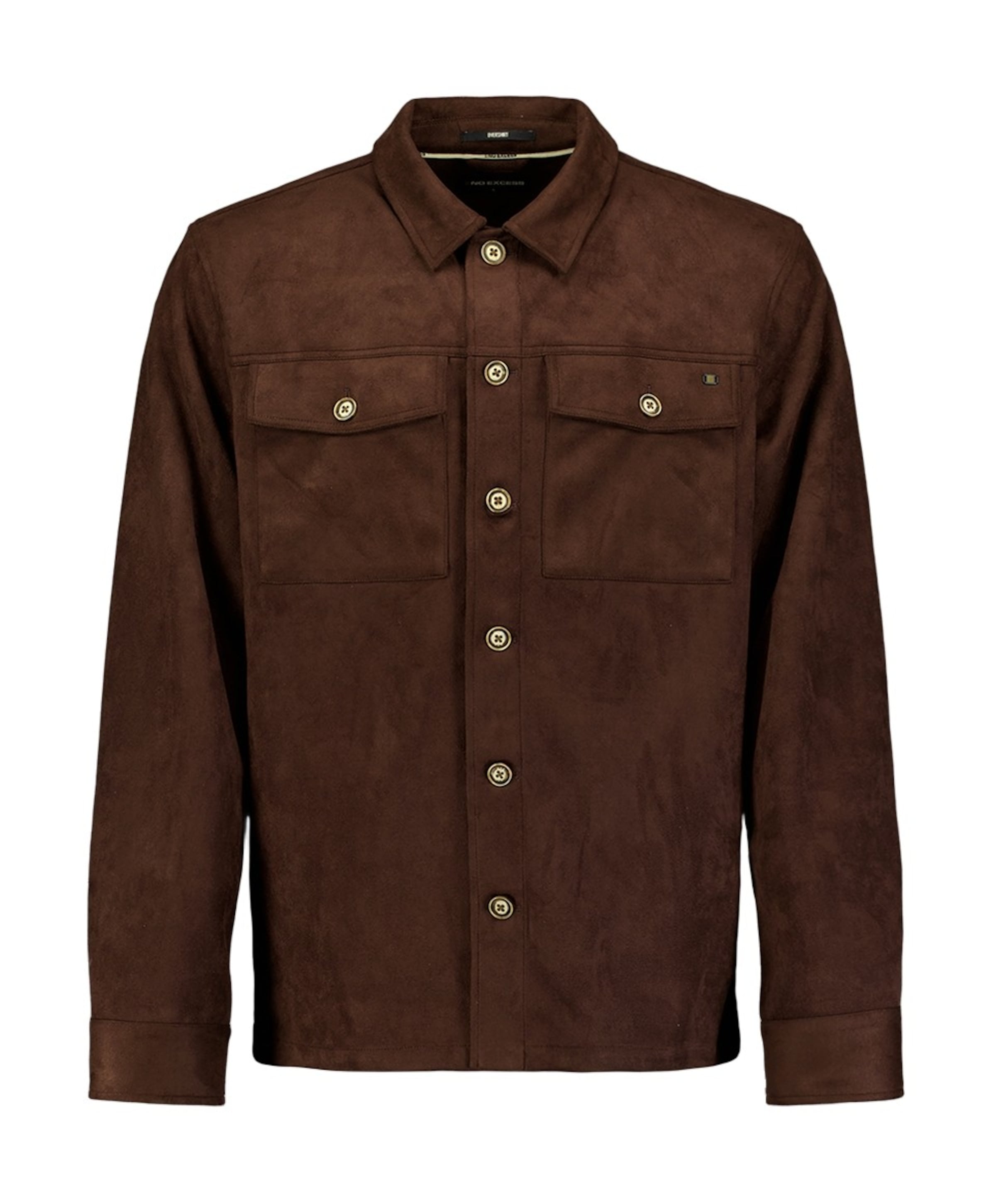 Heren overshirt bruin
