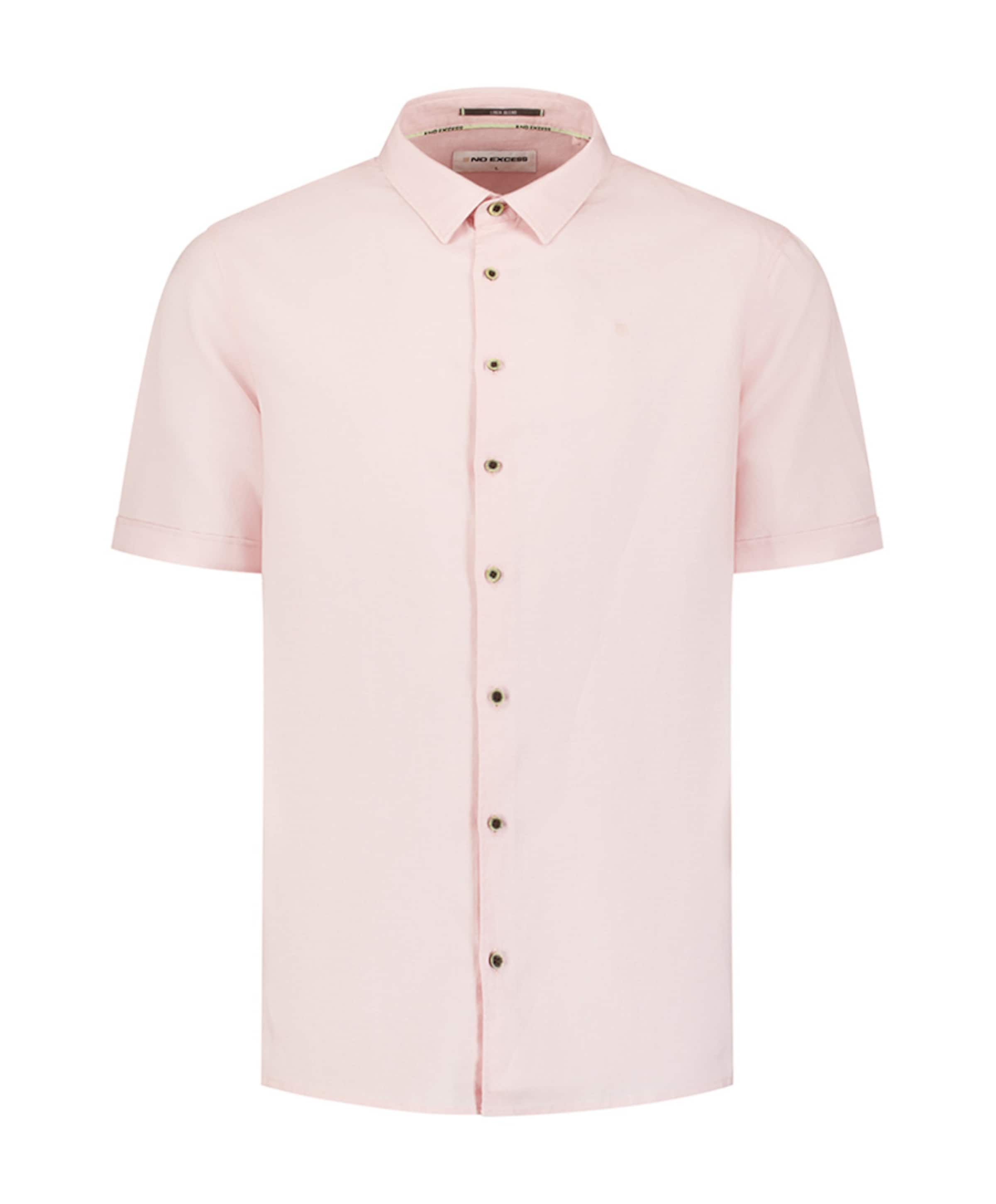 Heren overhemd korte mouw roze