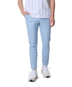 Trouser structure heren pantalon blauw