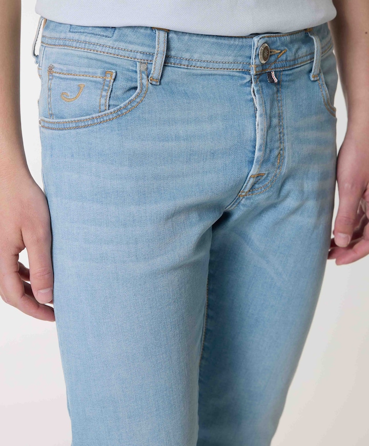 Nick Slim 5 pkt heren jeans blauw