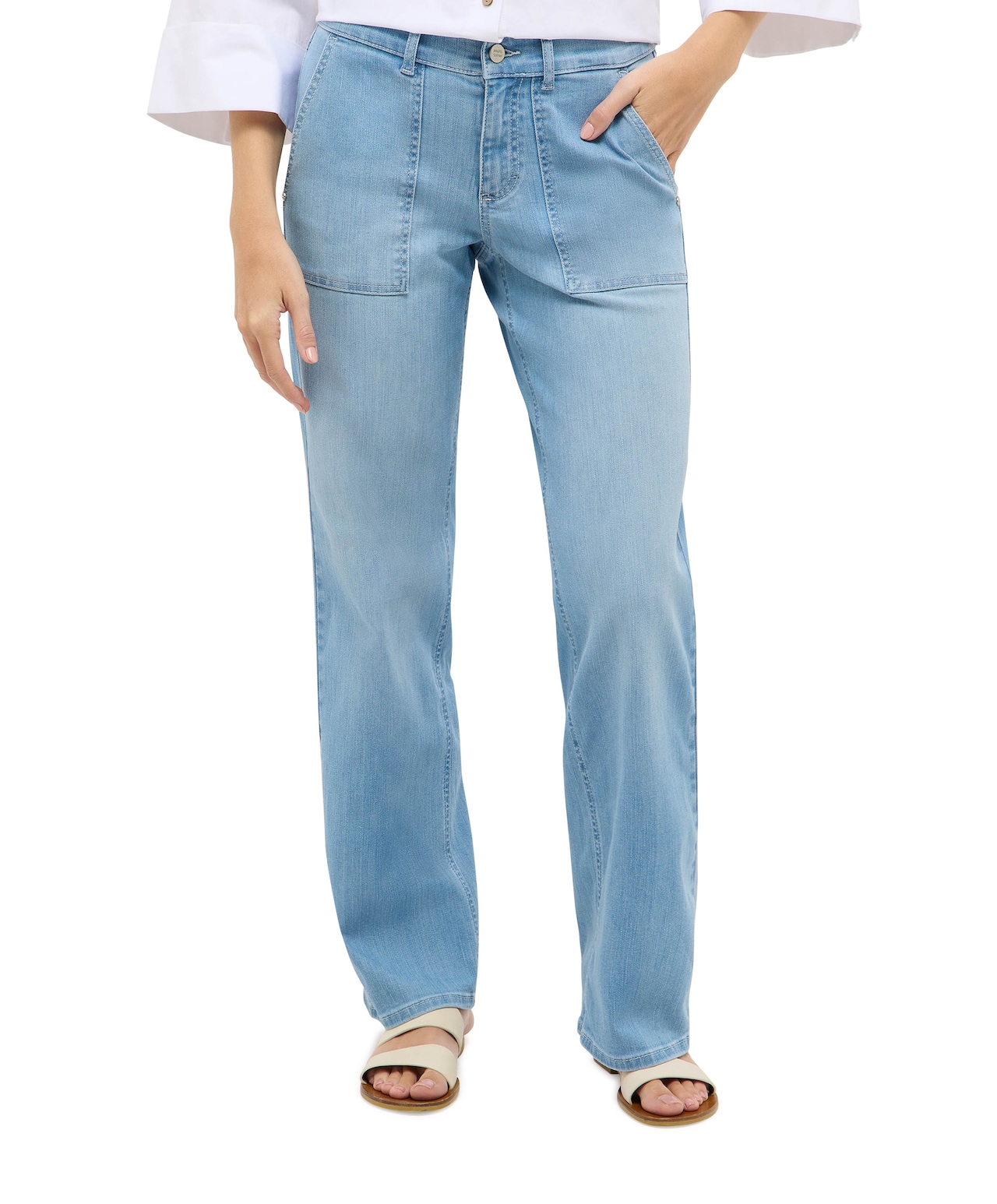 ONLY ONLGIANNA - Straight leg jeans - dark blue denim/donkerblauw denim ONLY ONLGIANNA - Straight leg jeans - dark blue denim/donkerblauw denim