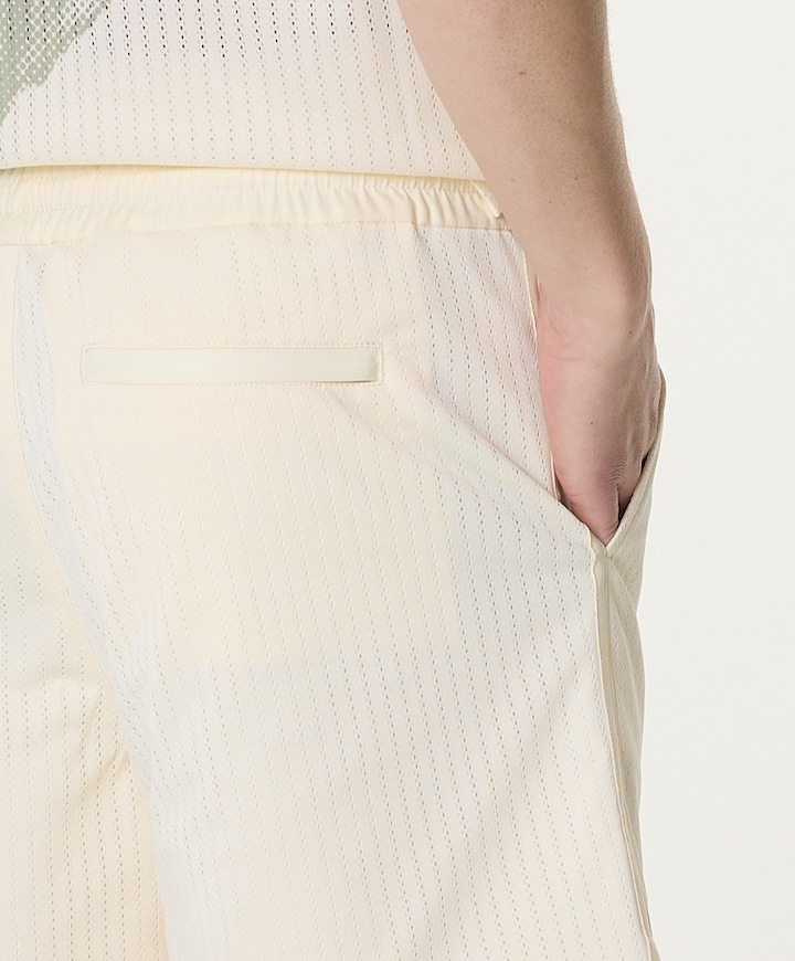 Resort Shorts Mesh heren korte broek ecru