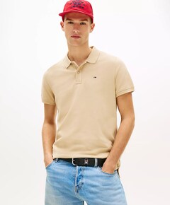 Heren polo beige