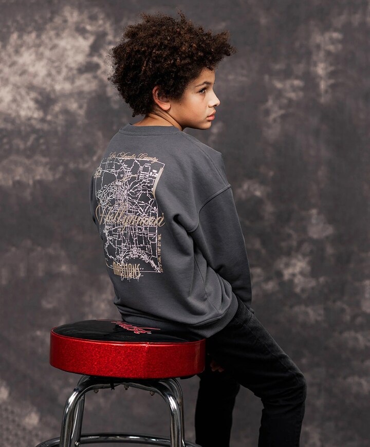 Jongens sweater grijs