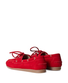 dames mocassins rood