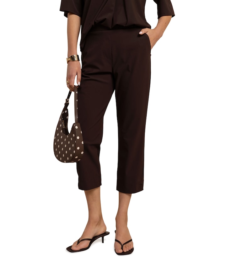 Anne dames capri broek bruin