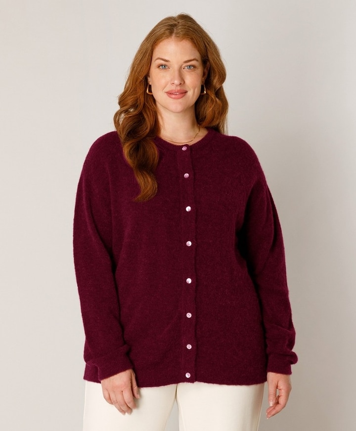 Dames vest bordeaux