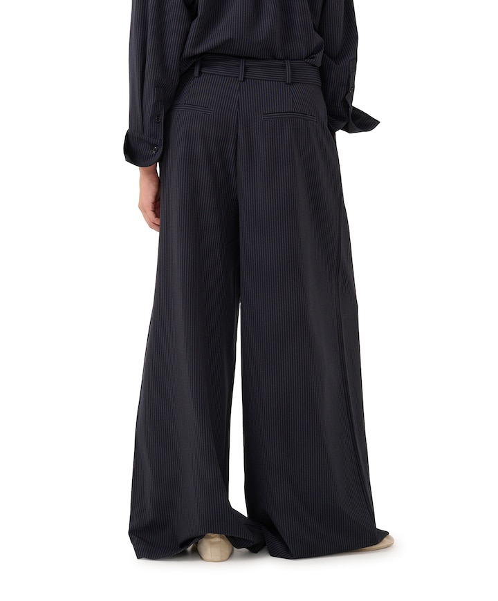 VittaMW High Wide Pant blauw
