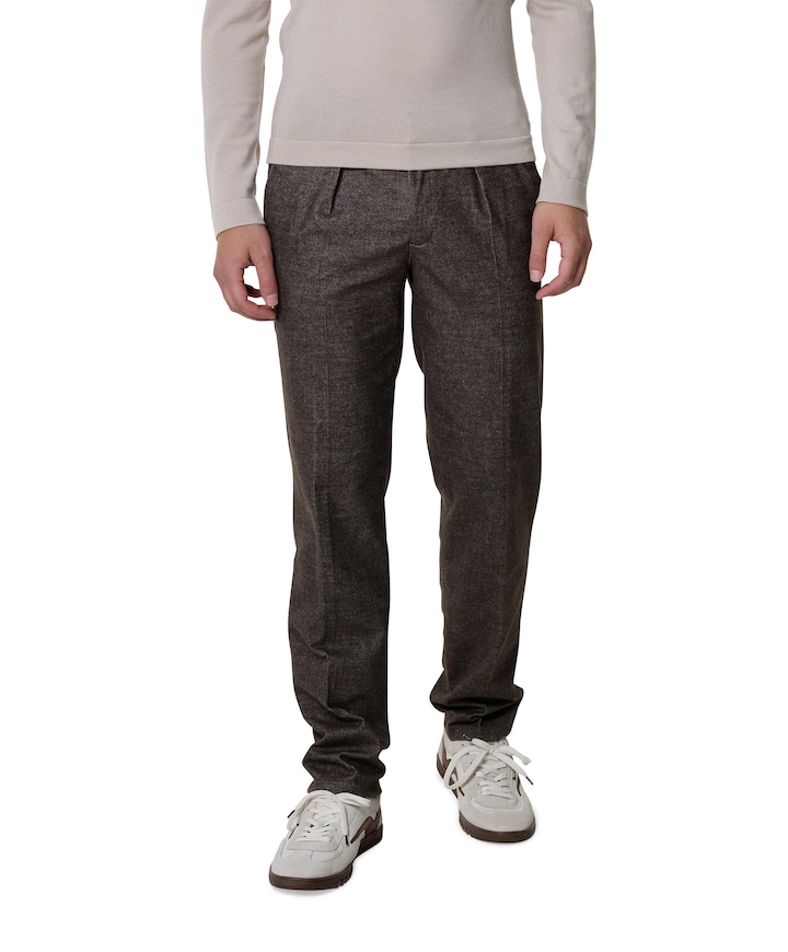 CO FLAN RLX BROWN pantalon bruin