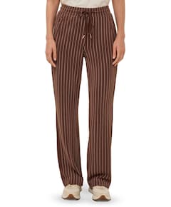 Modal striped dames broek bruin