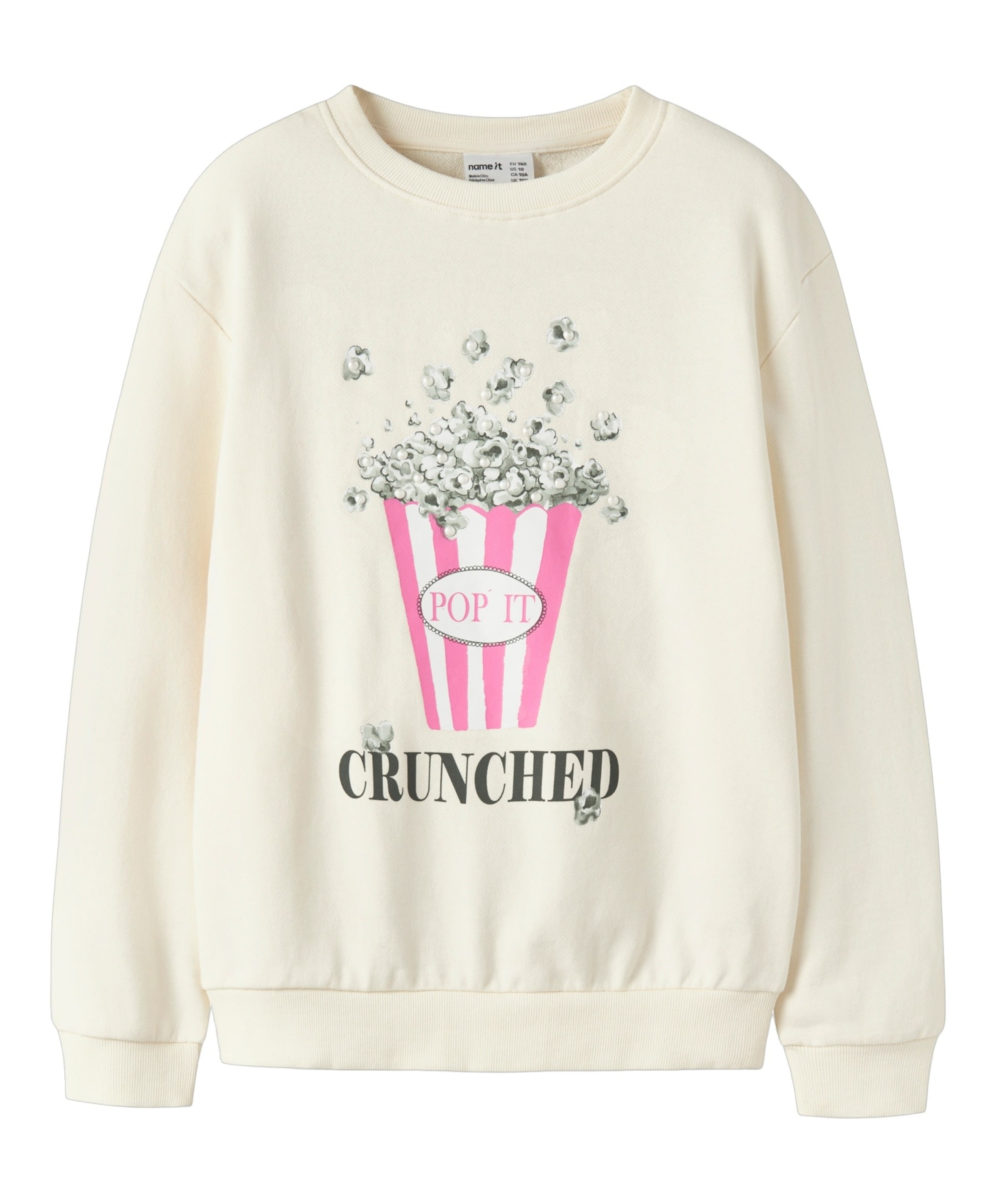 Meisjes sweater ecru