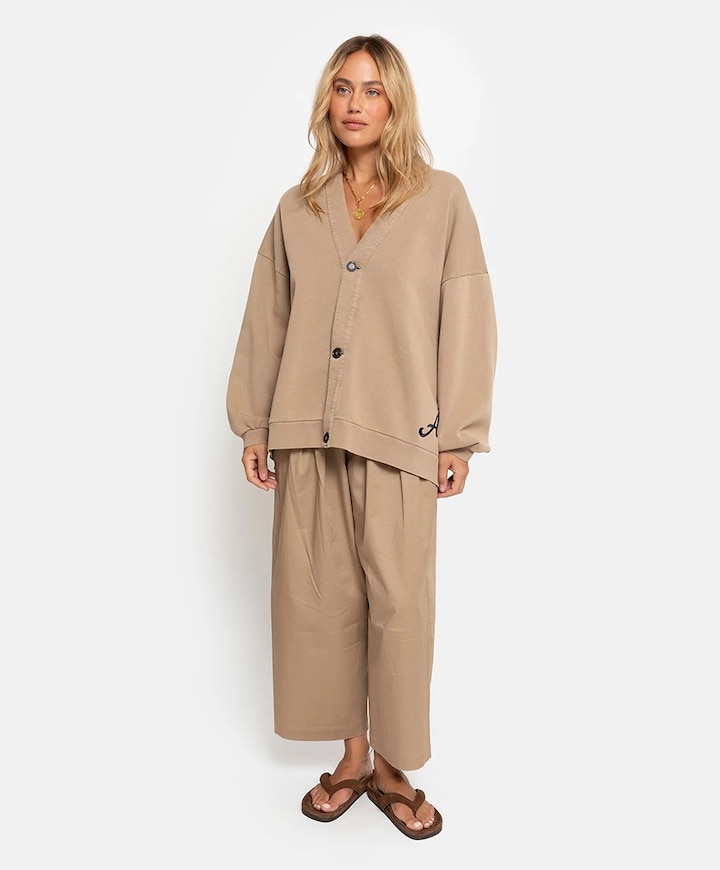 Dames vest beige
