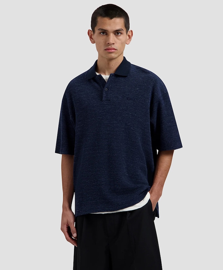 Heren polo blauw