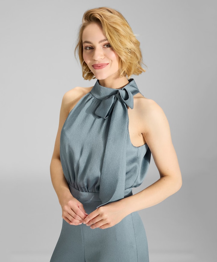 dames jumpsuit blauw