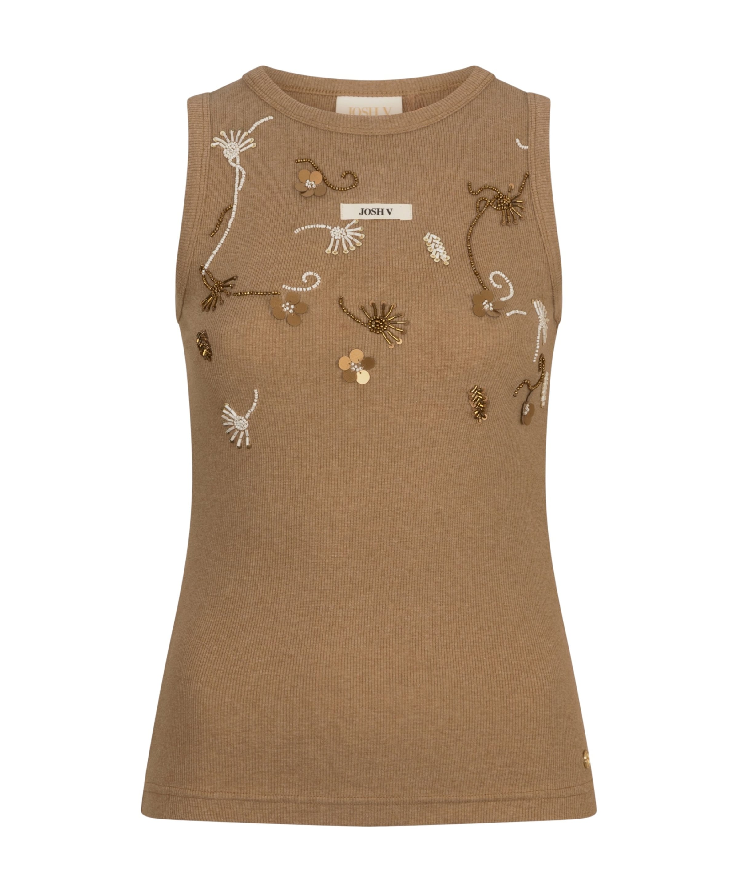 Dames top bruin