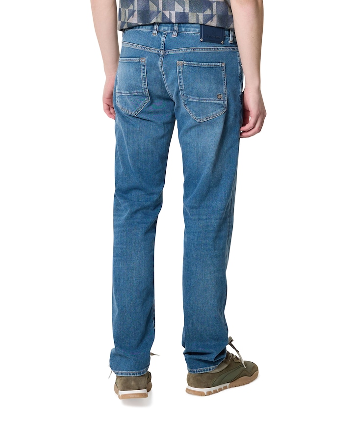 V40 STRAIGHT SUMMER GREEN CAST heren jeans blauw