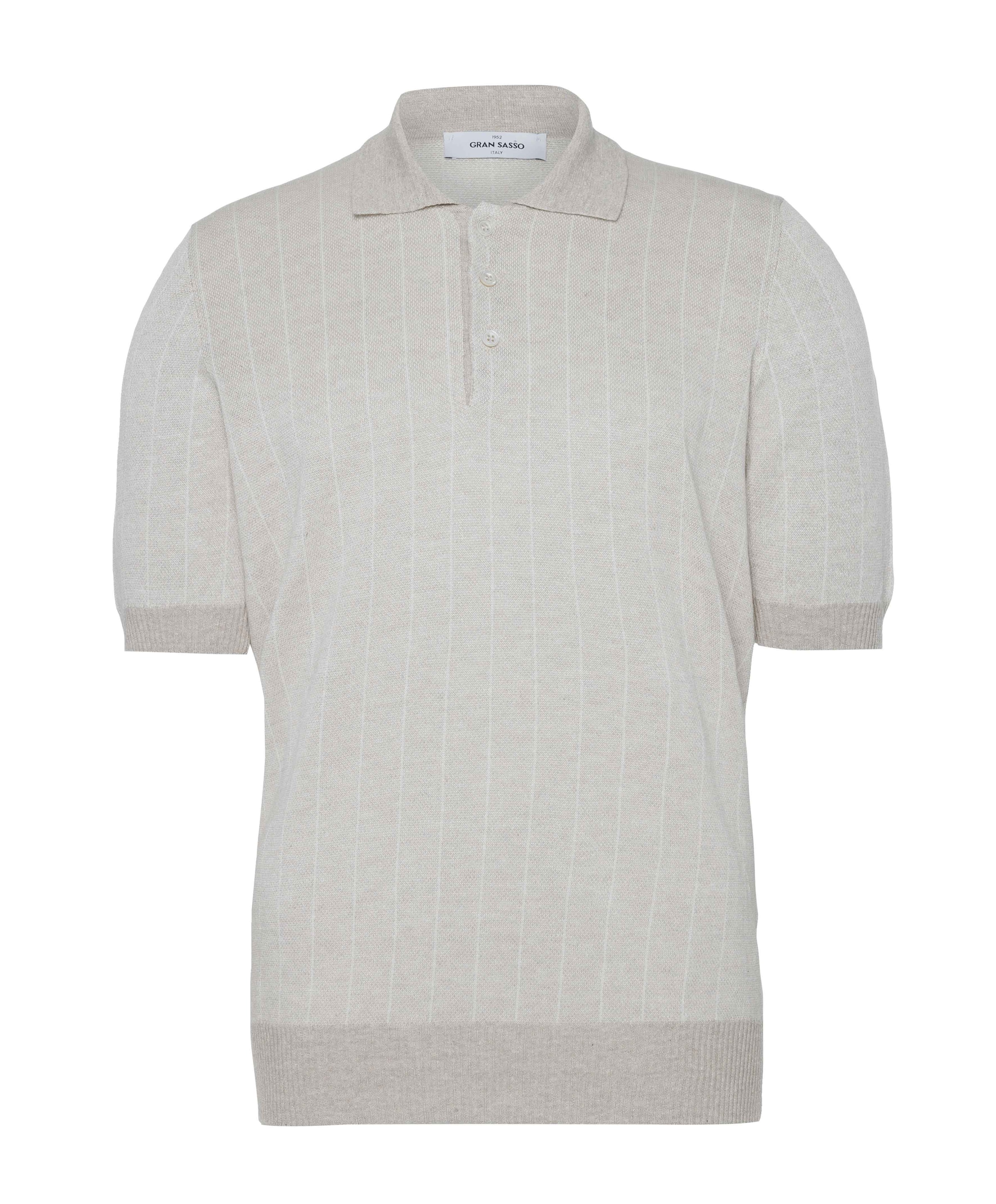 Heren polo beige