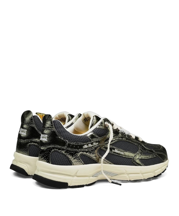 The Re-Run Cracked dames sneakers groen