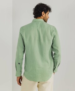 Overhemd lange mouw groen